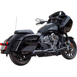 S&S CYCLE 1810-3176 550-1084 2-into-1 Qualifier Exhaust System - Race Only - Black - Stainless Steel