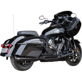 S&S CYCLE 1810-3258 550-11312-into-1 Qualifier Exhaust System 2-into-1 Qualifier Exhaust System - Guardian Black - Race Only - Indian with PowerPlus