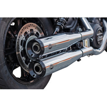 S&S CYCLE 1811-4518 4110-156-R Grand National Slip-On Mufflers Grand - Chrome - Race Only