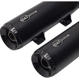 S&S CYCLE 1811-4519 4110-266 Grand National Slip-On Mufflers - Black - 50-State