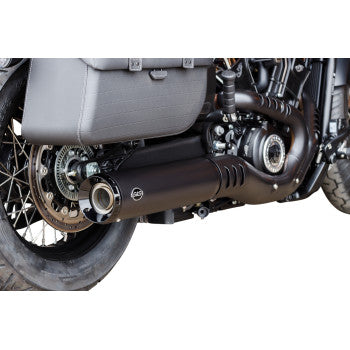 S&S CYCLE 1811-4677 550-1121 Grand National Slip-On Mufflers - Black - 50-State