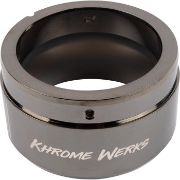 KHROME WERKS 1861-1683 201758P 4-1/2" Klassic End Cap - Left Hand - Eclipse