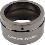 KHROME WERKS 1861-1683 201758P 4-1/2" Klassic End Cap - Left Hand - Eclipse