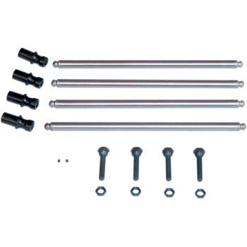 S&S CYCLE 2008-5003 93-5068 Non-Adjustable Pushrod Kit - Conversion w/Adjustable Lifter Adapters - Big Twin