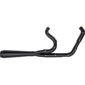 TRASK 2851-0555 TM-5040BKBK 2-into-1 Assault Exhaust System - Full Black on Black