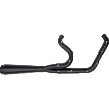 TRASK 2851-0559 TM-5053BKBK 2-into-1 Assault Exhaust System - Full Black on Black
