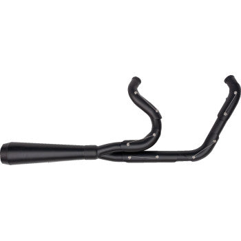 TRASK 2851-0563 TM-5060BKBK 2-into-1 Assault Exhaust System - Full Black on Black
