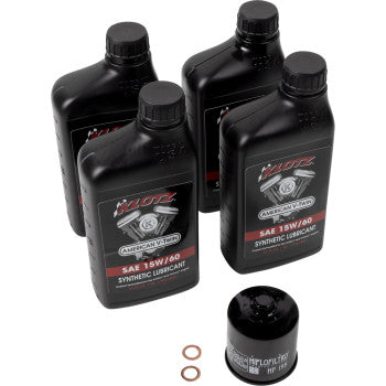 KLOTZ OIL 3601-0873 KH-120 Synthetic Oil Change Kit - Indian Scout - 15W-60