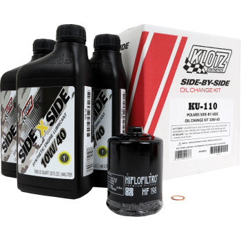 KLOTZ OIL 3601-0923 KU-110 Side-by-Side Oil Change Kit - Polaris - 10W/40