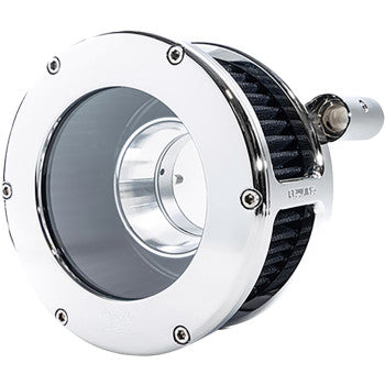 FEULING PARTS 1010-3332 5558 BA Air Cleaner Kit - Chrome/Clear with Black Filter - '08-'17 Dyna/Softail/Touring