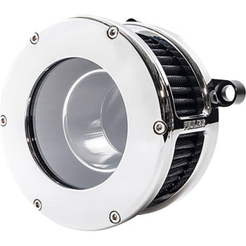 FEULING PARTS 1010-3341 5578 BA Air Cleaner Kit - Chrome/Clear with Black Filter - M8