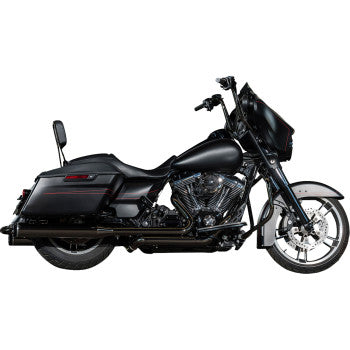 KHROME WERKS 1800-1968 201830 2-into-2 Dominator Exhaust System - Eclipse® - '09-'16 FL - With 4-1/2" Muffler