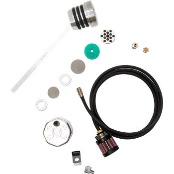 1012-0258 3095 Feuling Vented Dipstick M8 polished touring