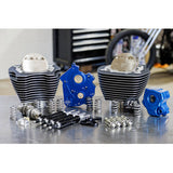 S&S CYCLE 0904-0101 310-1225 129" Power Package Engine Performance Kit - Chain Drive - Oil Cooled - Highlighted Fins - M8