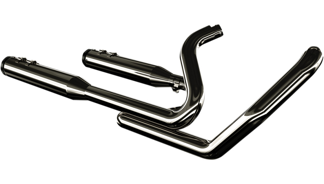 KHROME WERKS 1800-1968 201830 2-into-2 Dominator Exhaust System - Eclipse® - '09-'16 FL - With 4-1/2" Muffler